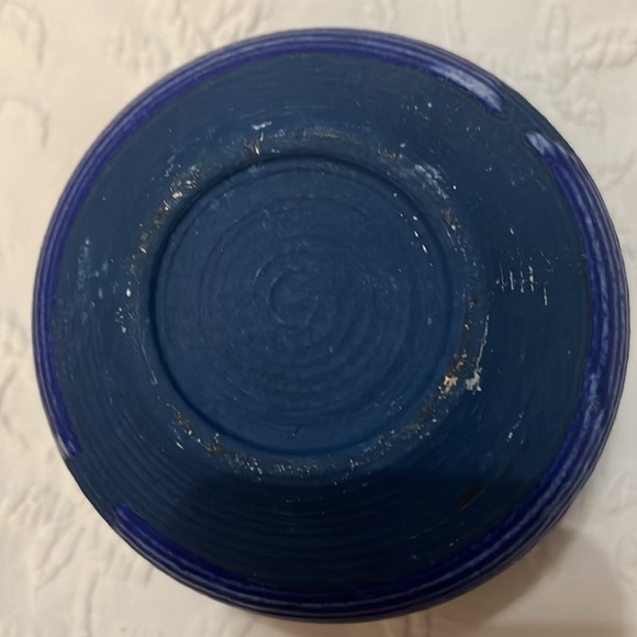 McCarty Pottery larger cup/bowl 4 1/2” diameter 3 1/2” deep cobalt blue - Picture 3 of 6